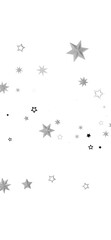 A dark background with scattered white stars that twinkle and shine