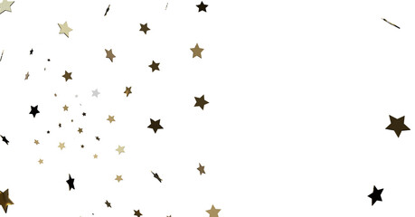 Falling Stars on White Background