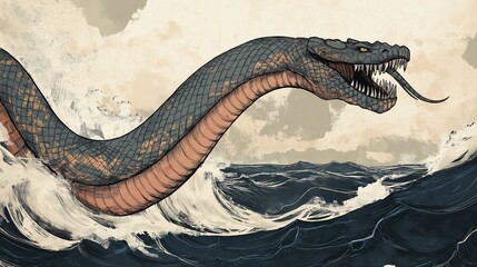 Obraz premium dragon ,water