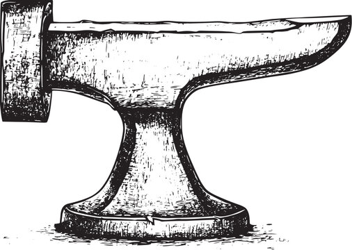 black anvil sketch clip art preview