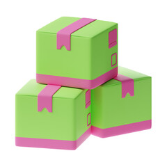 3d package delivery icon