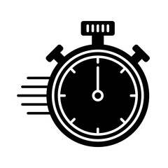 Timer icon. Filled style.