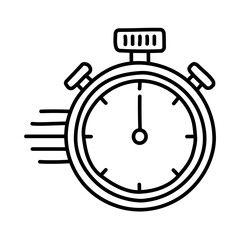 Timer icon. Hand drawn style.