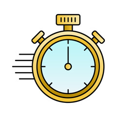 Timer icon. Gradient style.