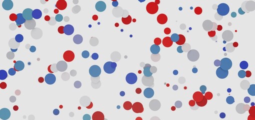 Colorful abstract background with overlapping circles in red, blue, and gray. Perfect for presentations or websites.