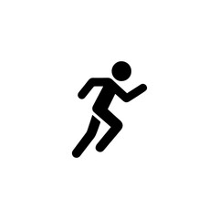 Runner running icon in transparent background
