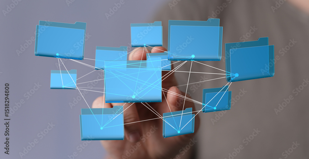 Poster Efficiently manage and share files using our secure network system.  Boost collaboration & productivity.