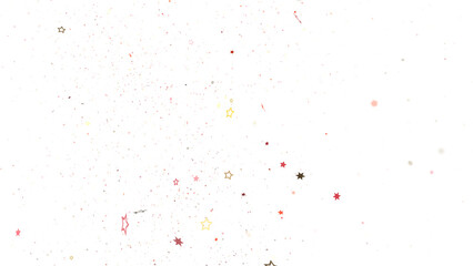 Twinkling Yuletide Skies: Breathtaking 3D Illustration of Falling Christmas Starlights