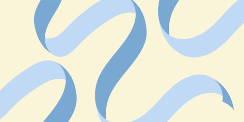 Ribbon line shape background. Wavy shape with Colorful element. Vector illustration.