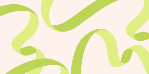 Ribbon line shape background. Wavy shape with Colorful element. Vector illustration.