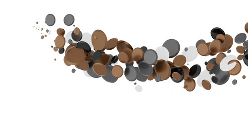 Confetti, paper triangle on the floor, fancy, colorful, celebration party