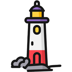 Guidance Lighthouse Icon: Beacon of Safety and Direction