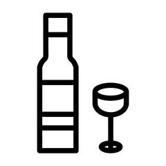 wine line icon