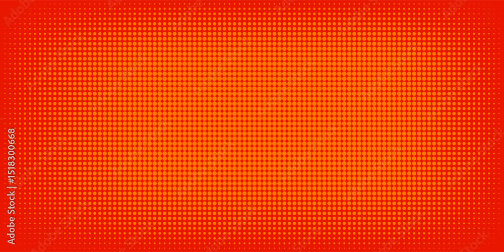 Poster dots halftone orange color pattern gradient texture with technology digital background. dots pop art