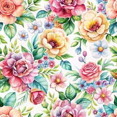 seamless pattern with roses