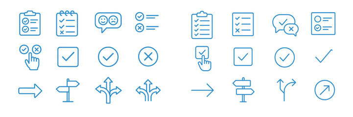 Illustrations of checklists, icons, and directional signs depicting organization and guidance in personal and professional tasks