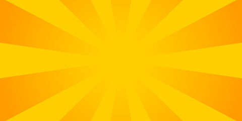 orange yellow sun ray light for summer background, sunburst abstract background, sun rays background for promotion banner, poster, greeting card, social media