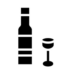 wine glyph icon