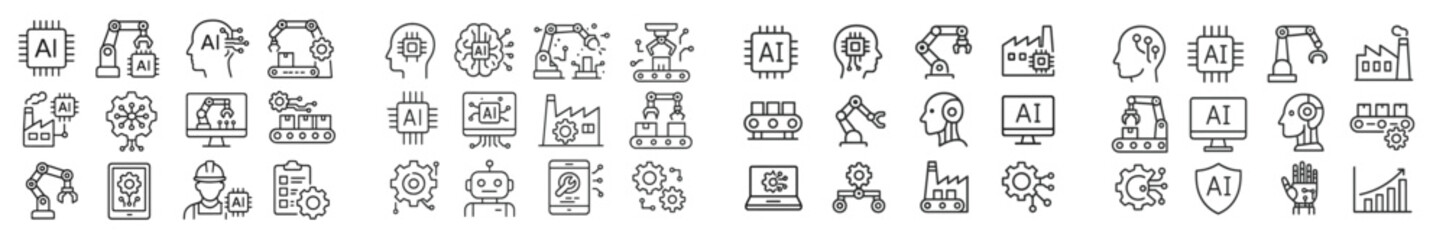 Exploration of artificial intelligence in modern technology with diverse digital illustrations