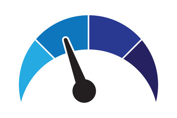  Simple speedometer gauge icon . Rating Speed Meter. Speedometer icon. Speed indicator sign. Internet car speed . vector  