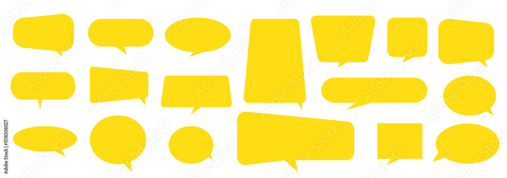 Poster dynamic dialogue speech bubbles for creative conversations . speech bubble comic buttons for web des