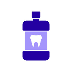 Icon a mouthwash, isolated against a clean background.