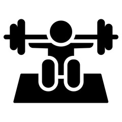 Exercise Glyph Icon
