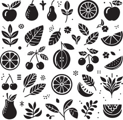 Fruit and Leaf Vector Collection