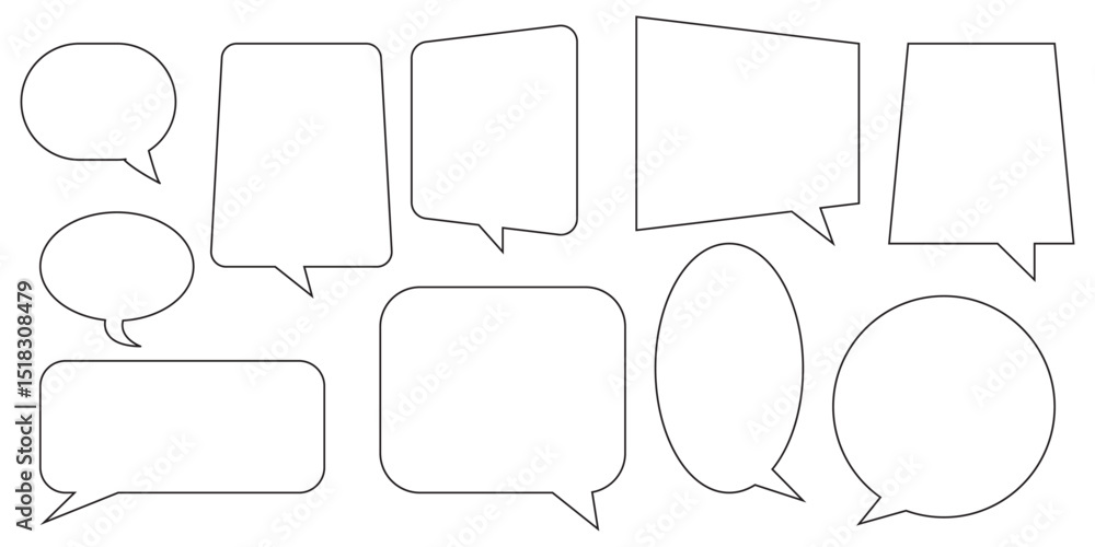 Poster creative communication speech boxes for a fun touch . simple flat design. text box and message icon 