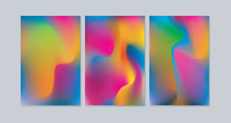 Fototapeta premium A vivid gradient mesh background featuring a full spectrum of rainbow colors, ideal for use in wallpapers, digital design, presentations, or app UI backgrounds. Smooth, colorful