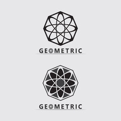 Geometric logo stock icon illustration and business logo