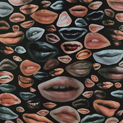 Mouth collage