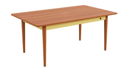 Isolated Wooden Table