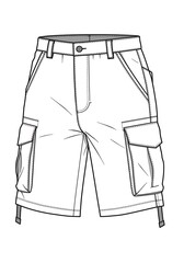 Canvas Cargo Shorts