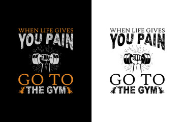 Gym t shirt design