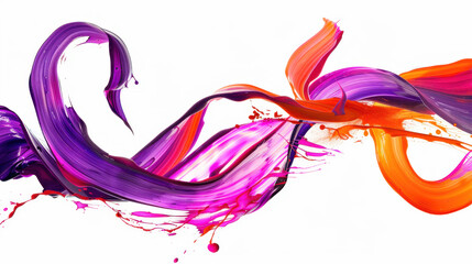 Fototapeta premium colorful swirls of paint