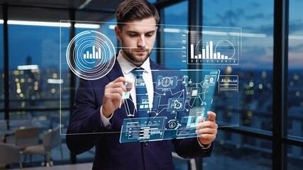 Blockchain supply chain business smart contract solution protocol. motion video. - Powered by Adobe