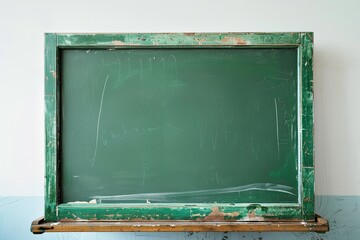 Detailed Color Picture of a Picture of a White Board with Green on it