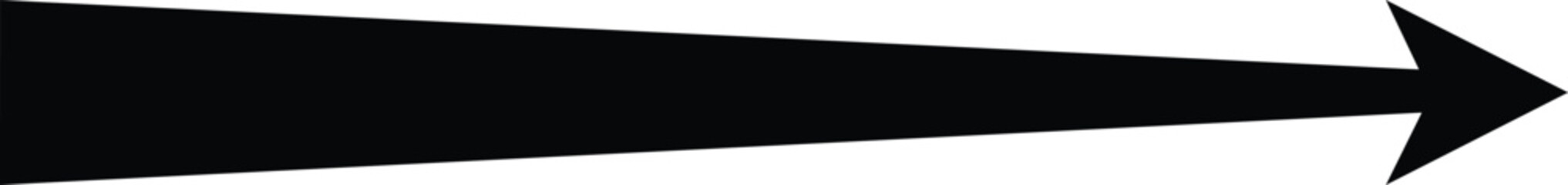 Obraz premium Arrow target direction marker on white background. Right curve direction vector. 