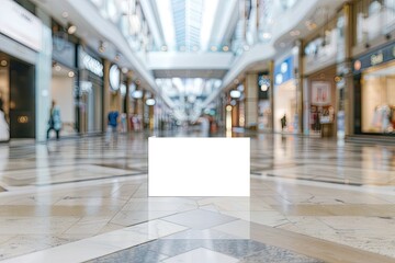 Vibrant Image of Shopping Mall Business Card Template
