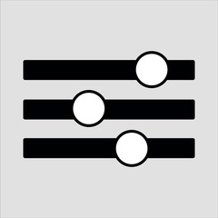 Obraz premium Black and White Calibration Icon