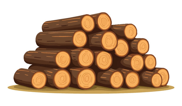 stack of wooden logs