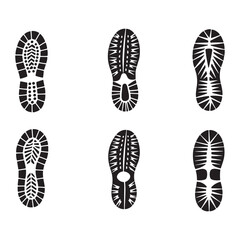 vector illustration of a foot prints