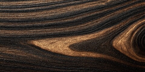 Fototapeta premium High-Detail Dark Walnut Wood Grain Texture A Rich, Detailed Image for Design Projects