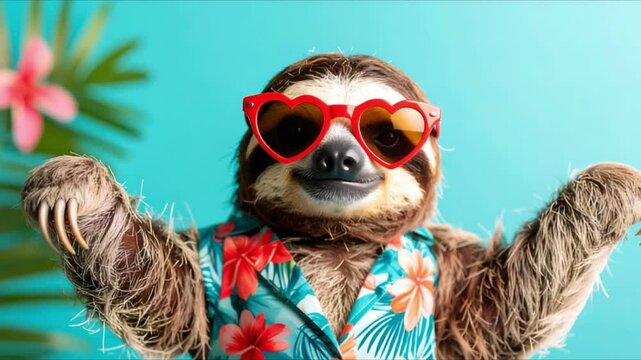 Vacation Sloth Vibes in 4K
