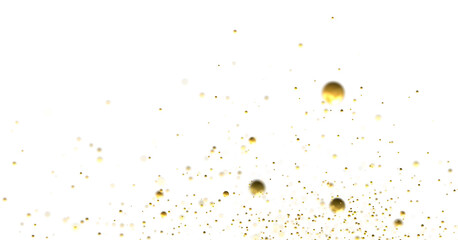 Elegant Embrace: Mesmerizing 3D Illustration Depicting Swirling gold Confetti