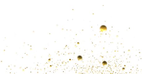 Elegant Embrace: Mesmerizing 3D Illustration Depicting Swirling gold Confetti