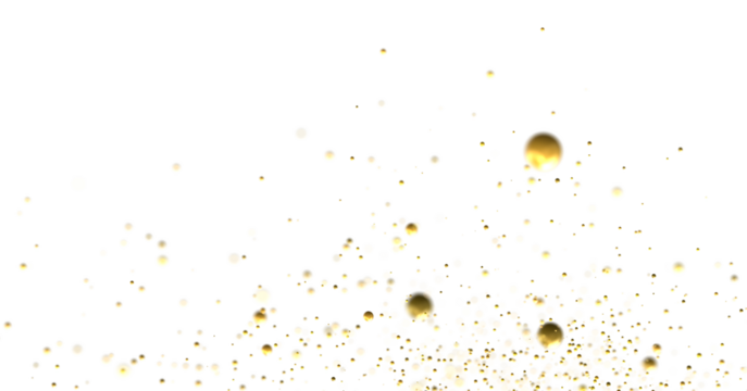 Elegant Embrace: Mesmerizing 3D Illustration Depicting Swirling gold Confetti