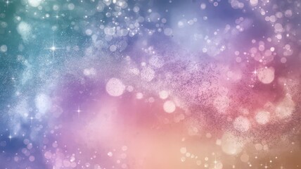 Dreamy pastel bokeh background with sparkling stars, a magical abstract