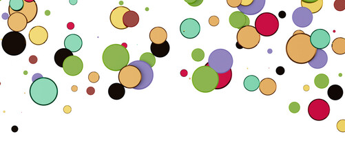 Confetti, paper triangle on the floor, fancy, colorful, celebration party